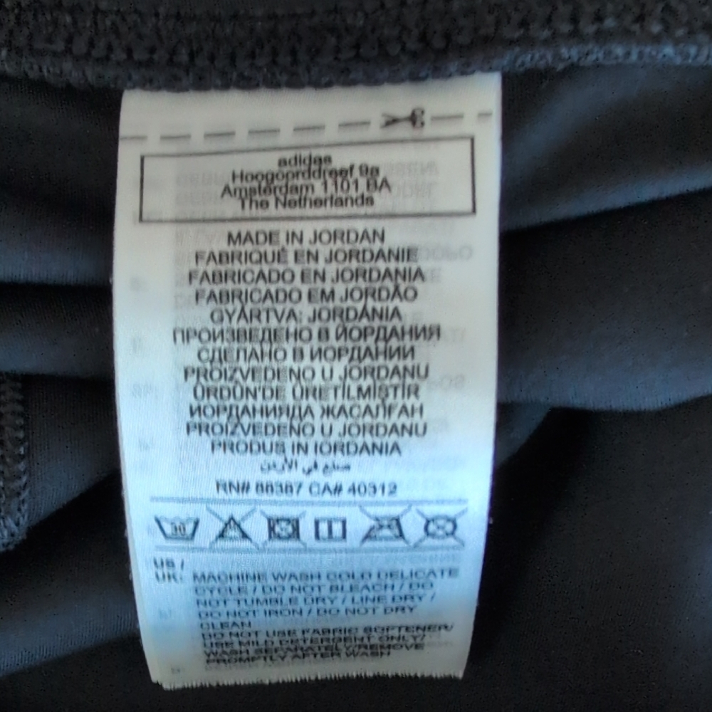 Adidas Women's Black Performance Spandex Volleyball Shorts L          T145 - Picture 5 of 6